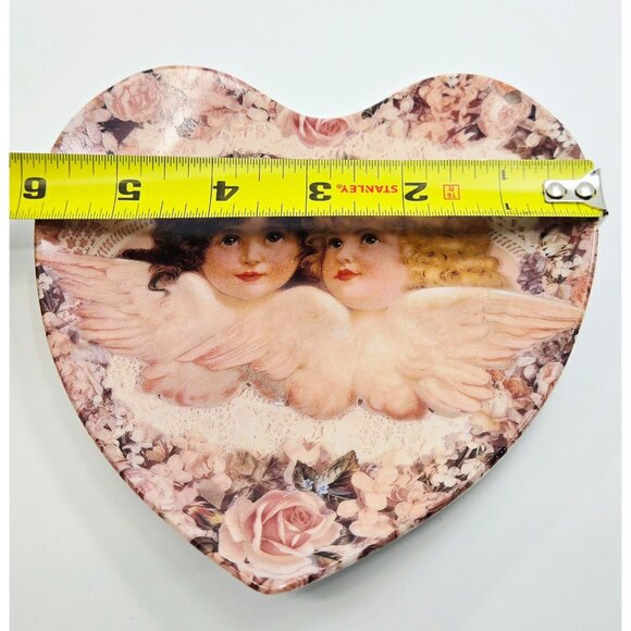 Limited Edition Heart Shaped Decorative Plate "Sweetness And Grace" By Thomas L. - Picture 4 of 4